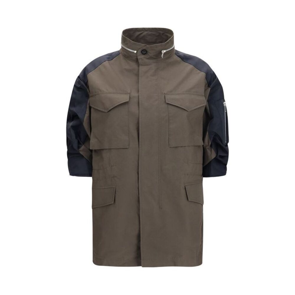 Sacai Bicolor Cotton Shell Women's Jacket